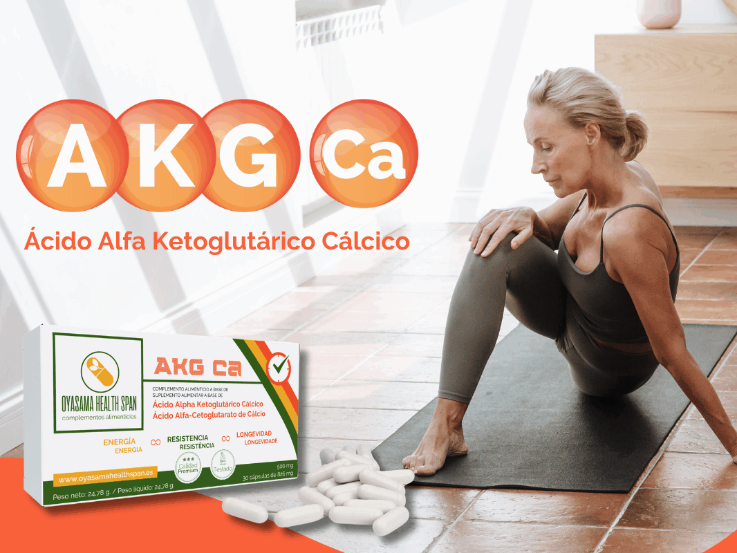 AKG Ca complemento alimenticio aliado para la longevidad